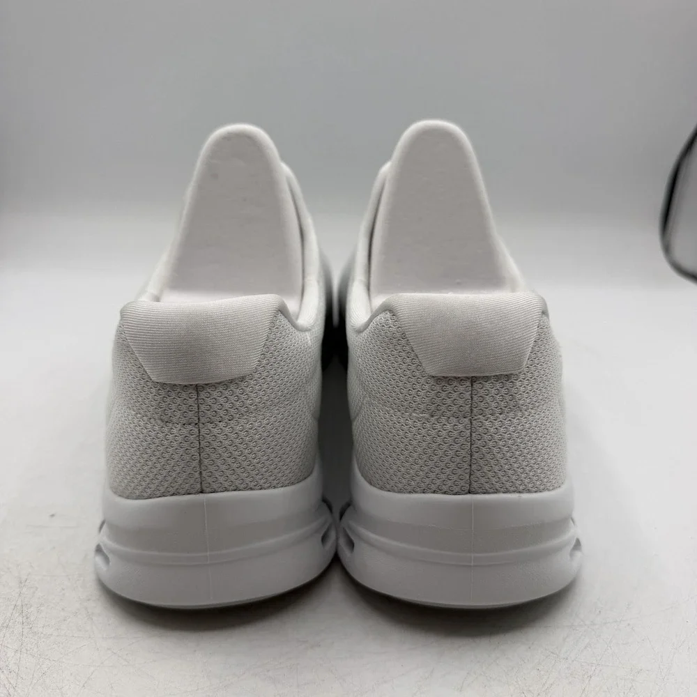 Skechers Glide Step Glistened Shoes Womens Sz 11 W WIDE White Slip On Sneakers